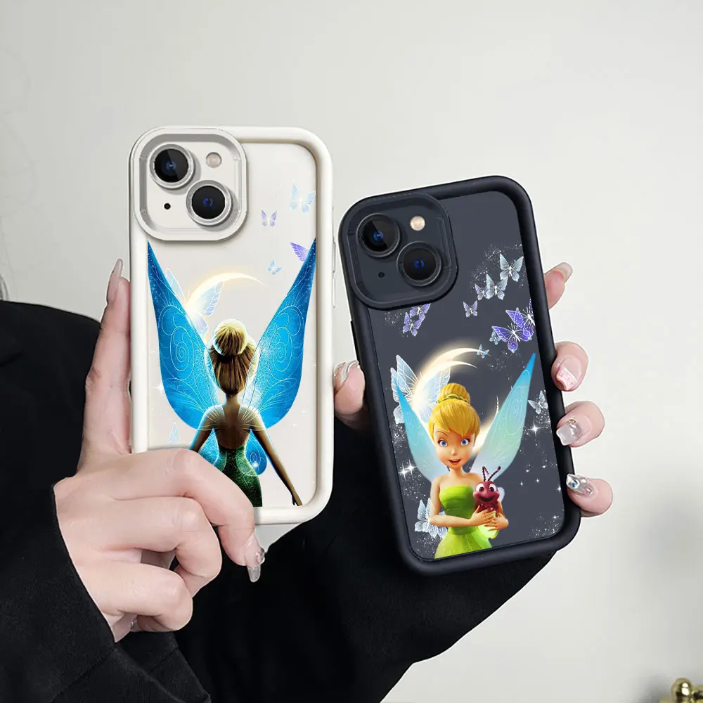 Disney Tinker Bell Cartoon Phone Case For Huawei P50 P40 P30 P20 Mate 40 30 20 Nova 10 7 7SE 5I Pro 5G Silicone Shockproof Cover