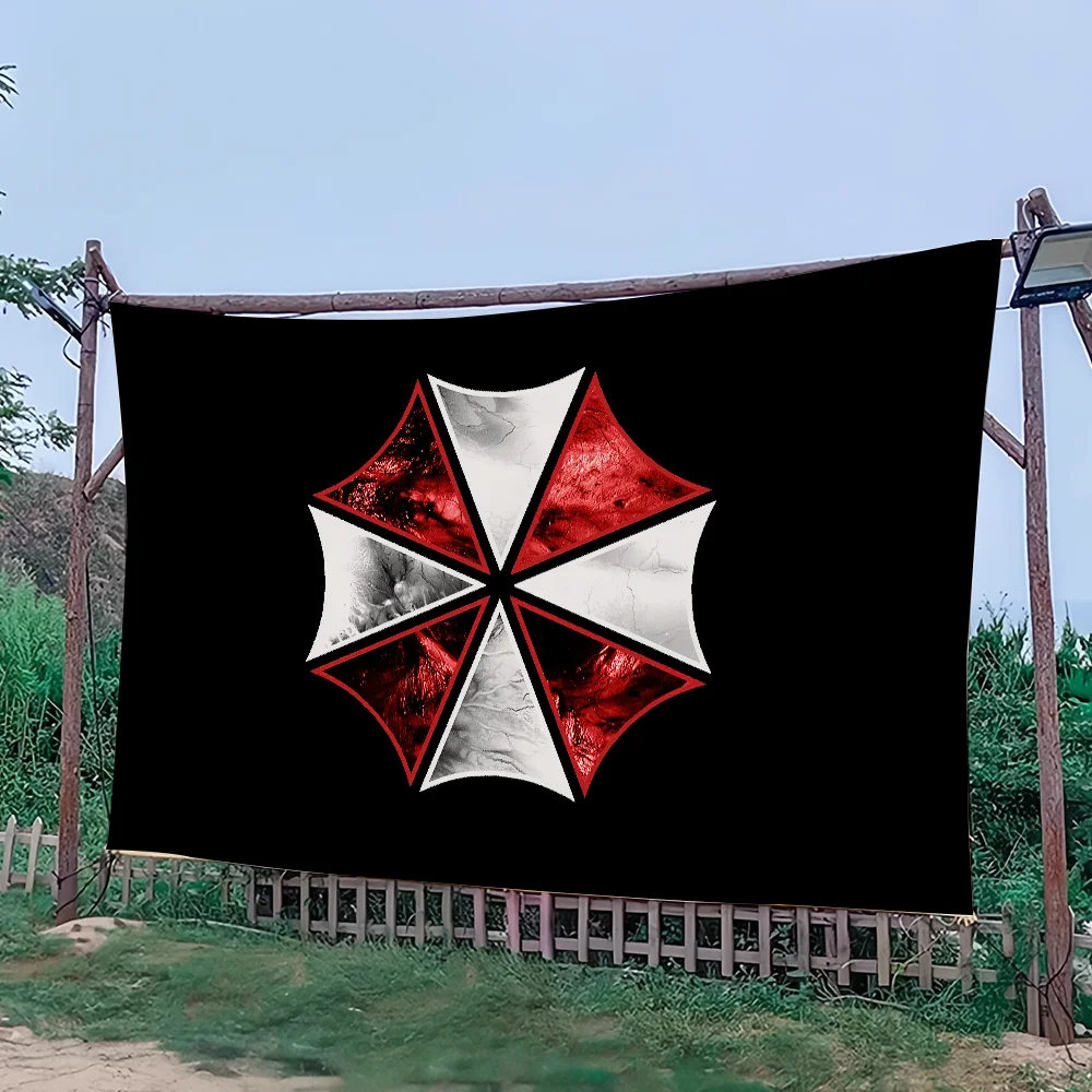 R-Residents Game Evil flag For Picnic Party Camping Banner Outdoor Atmosphere Cloth