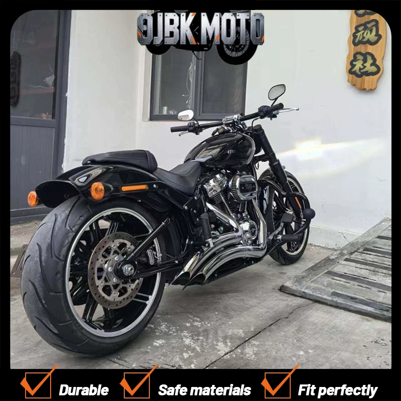 Motorcycle V-H Dual Exhaust System Muffler Exhaust Pipe For Harley-Davidson Street Bob 107 Fat Boy 114 2018-2023 years