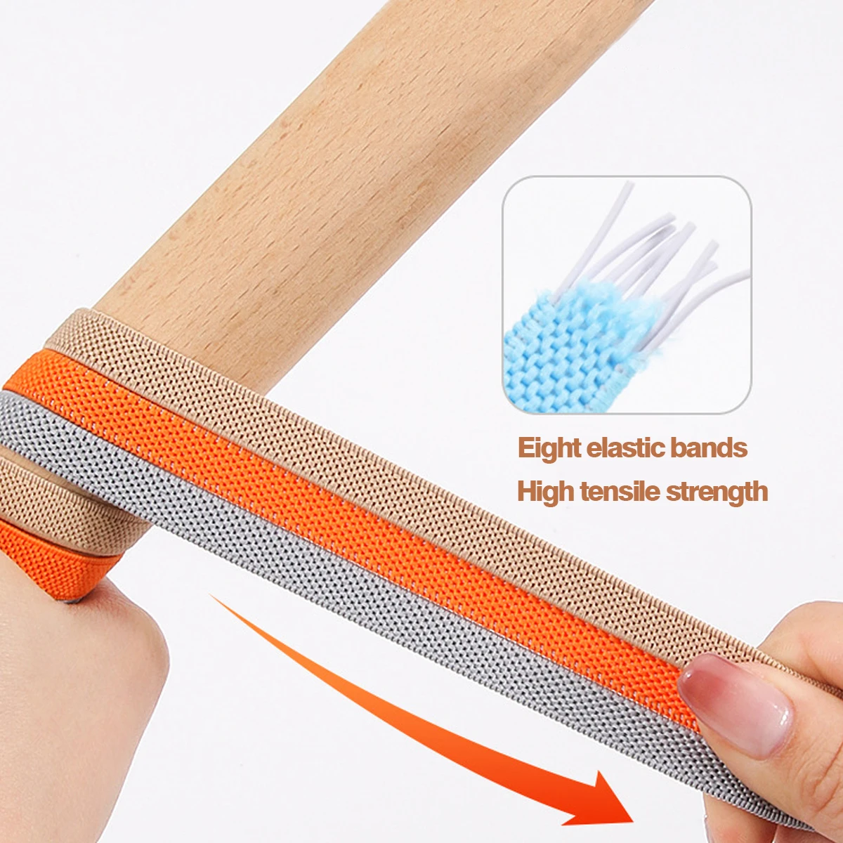 No Tie Shoelaces with Elastic Laces，Elastic Shoe Laces Tieless Shoelace Tieless Shoelace One Size Fits All for Adults and Kids image 4
