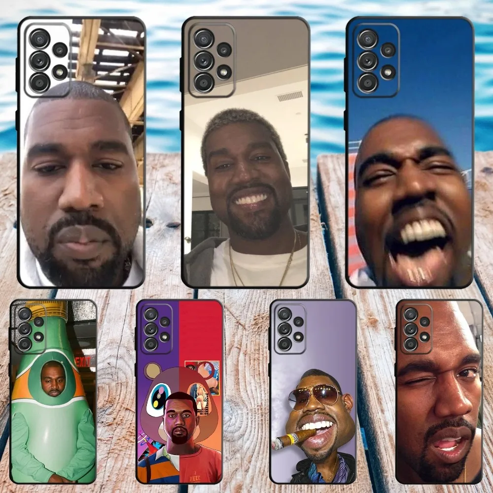 K-Kanye W-West Funny Phone Case For Samsung S21,S22 Ultra,S20,S30 plus,S22 plus,S23,S30 ultra 5G Silicone Cover