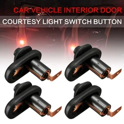 Interruptor da lâmpada interior do veículo universal, luz da cortesia da porta, botão automático, parte impermeável, 1 Pc, 2 Pcs, 4Pcs