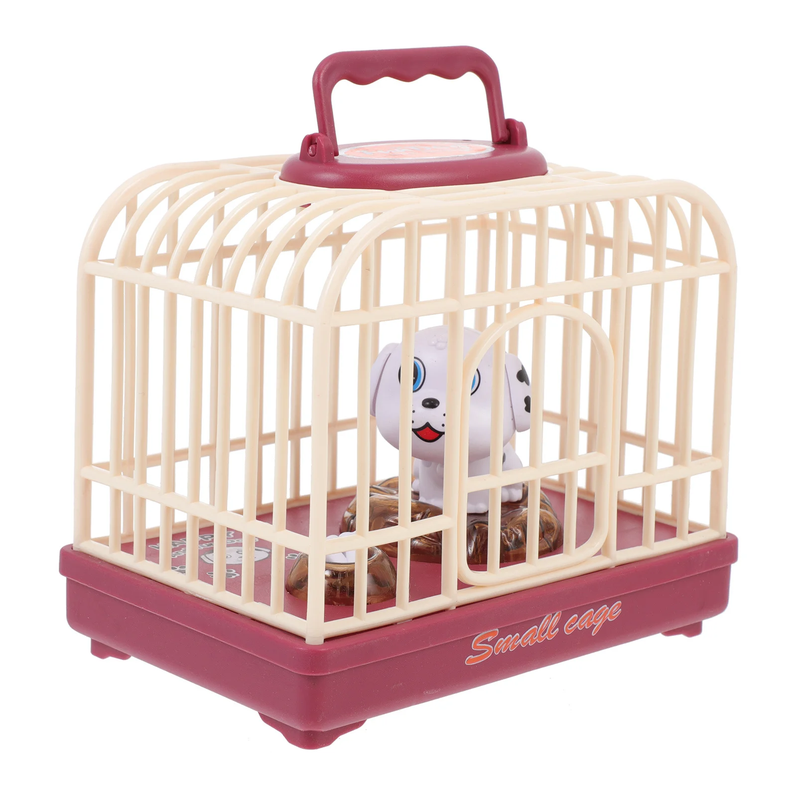 1 قطعة قفص الكلب المنشط بالصوت لعبة موسيقية كهربائية تفاعلية صغيرة للأطفال كلب التحكم الصوتي ABS المتين #4