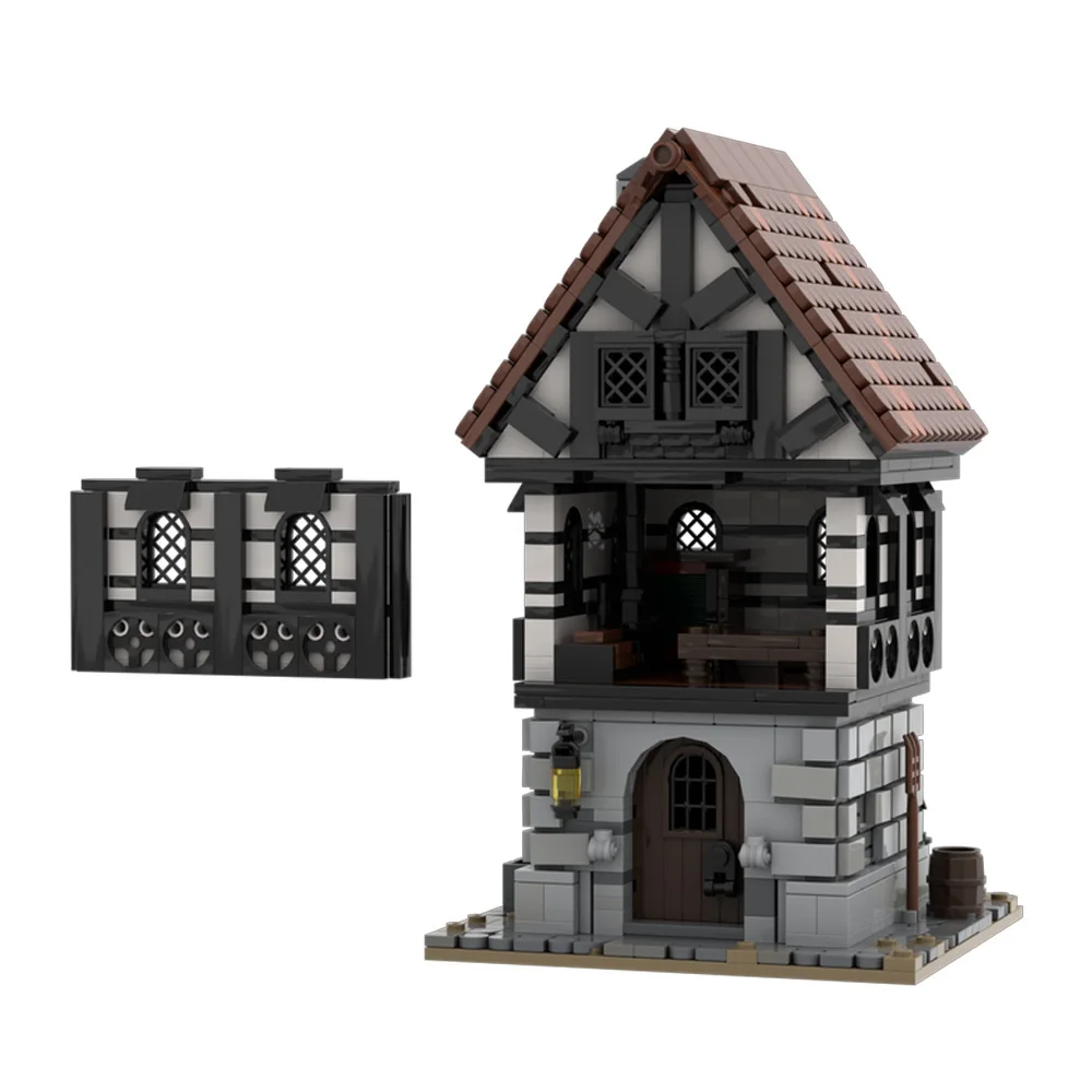 MOC-232547 القرون الوسطى مدينة اللبنات نموذج وحدات القرون الوسطى مدينة العمارة الطوب الجمعية لعب الاطفال لتقوم بها بنفسك الهدايا