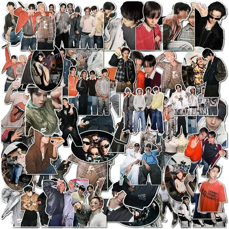 

Набор из 55 наклеек Kpop LNGSHOT SHOT CALLERS: новые модные водонепроницаемые стикеры для DIY, коллекция для фанатов Ohyul, Ryul, Woojin, подарок