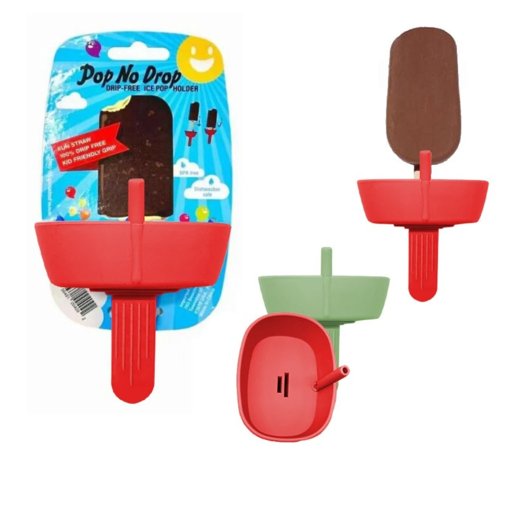 

Держатели для мороженого без капель Ice Pop для детей и взрослых Pop No Drop THE ОРИГИНАЛЬНАЯ противокапельная силиконовая подставка для мороженого Popsicles