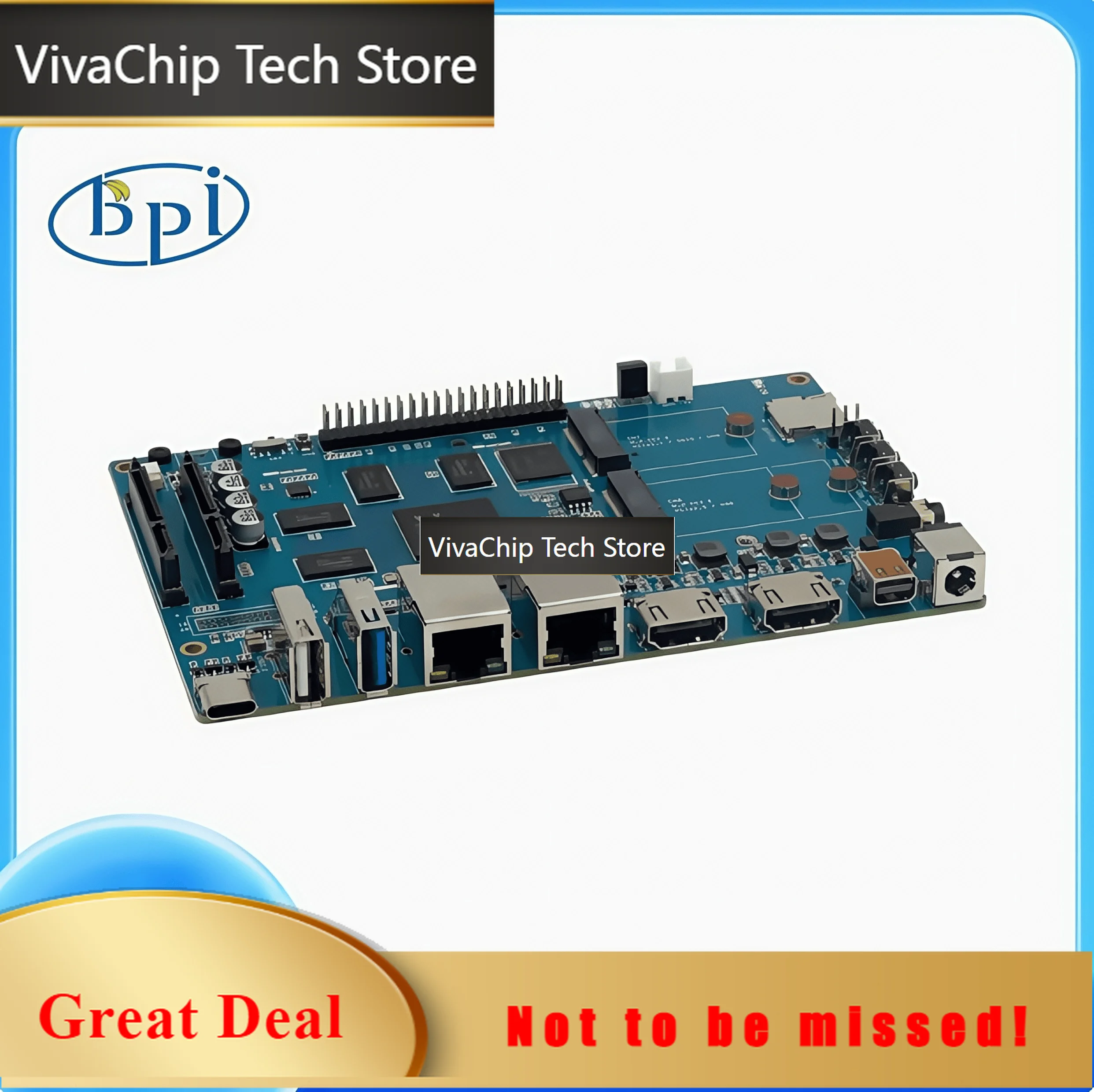 VivaChip TechBanana Pi BPI-W2 Nas Open Source Router Development Board Uses Realtek RTD1296 Design