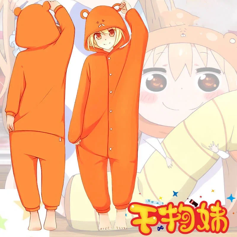 Anime Himouto Umaru chan pajamas Doma Umaru Cosplay Costume Adult Jumpsuits Flannel Home Sleepwear Christmas Gift