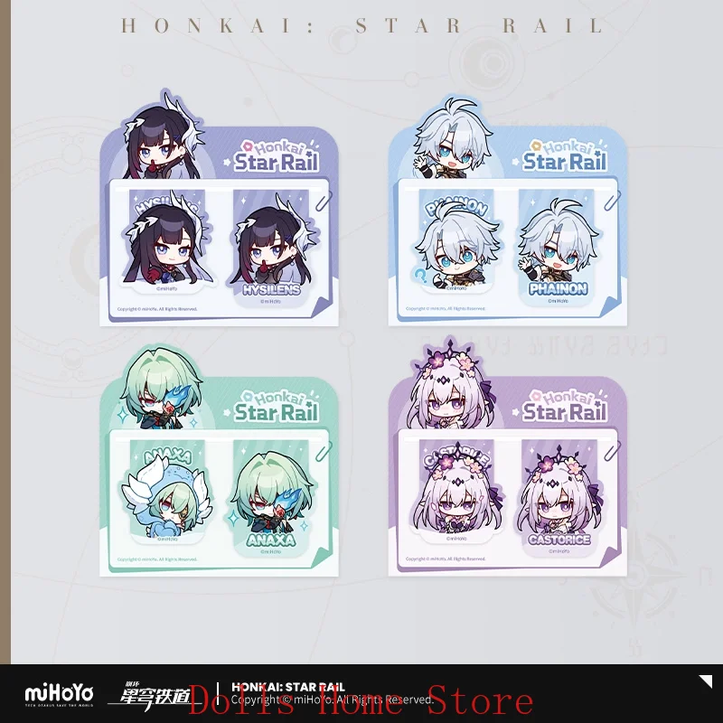 Merchandising ufficiale miHoYo Originale autentico Serie PMZLG Gioco Honkai Star Rail Phainon Castorice Cerydra Ciondolo Distintivo Segnalibro