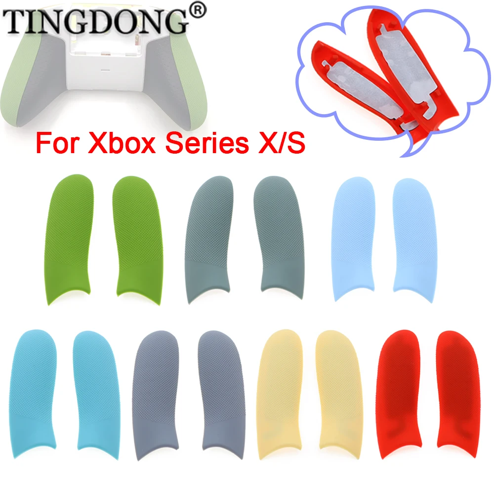 Weiche Gummi-Griffabdeckung für Links- und Rechtshänder, Rückseitige Silikonhülle für Xbox Series X S