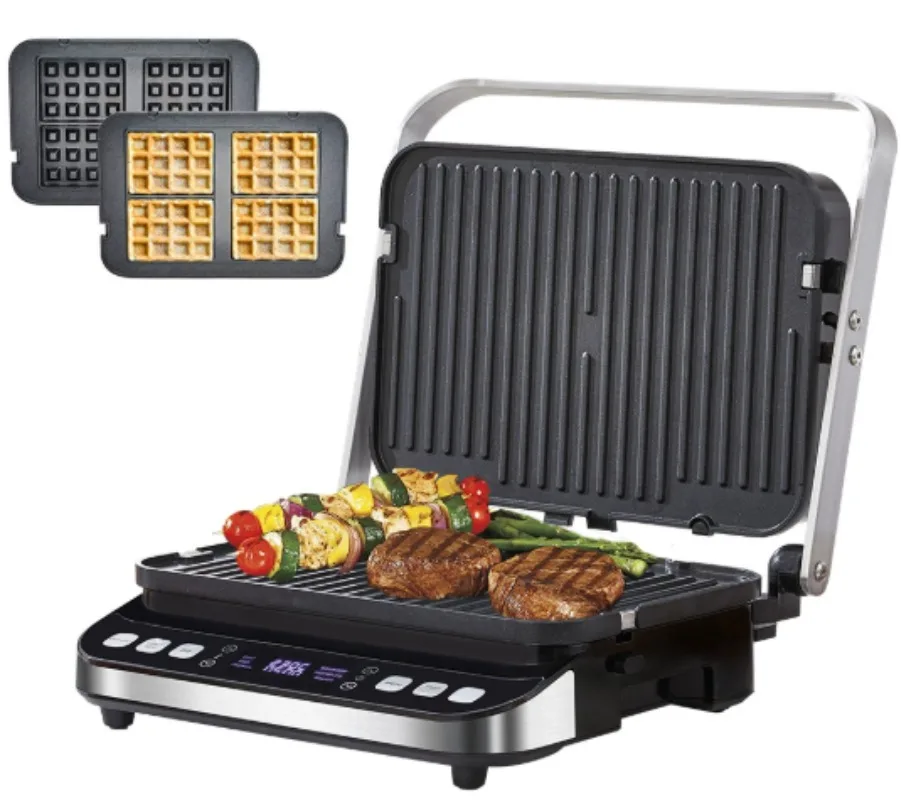 

2000W BBQ Grill Household Kitchen Appliances Barbecue Electric Grill Sandwich Press Contact Grill/Panini/Sandwich Maker BioloMix