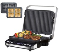 2000W BBQ Grill Household Kitchen Appliances Barbecue Electric Grill Sandwich Press Contact Grill/Panini/Sandwich Maker BioloMix
