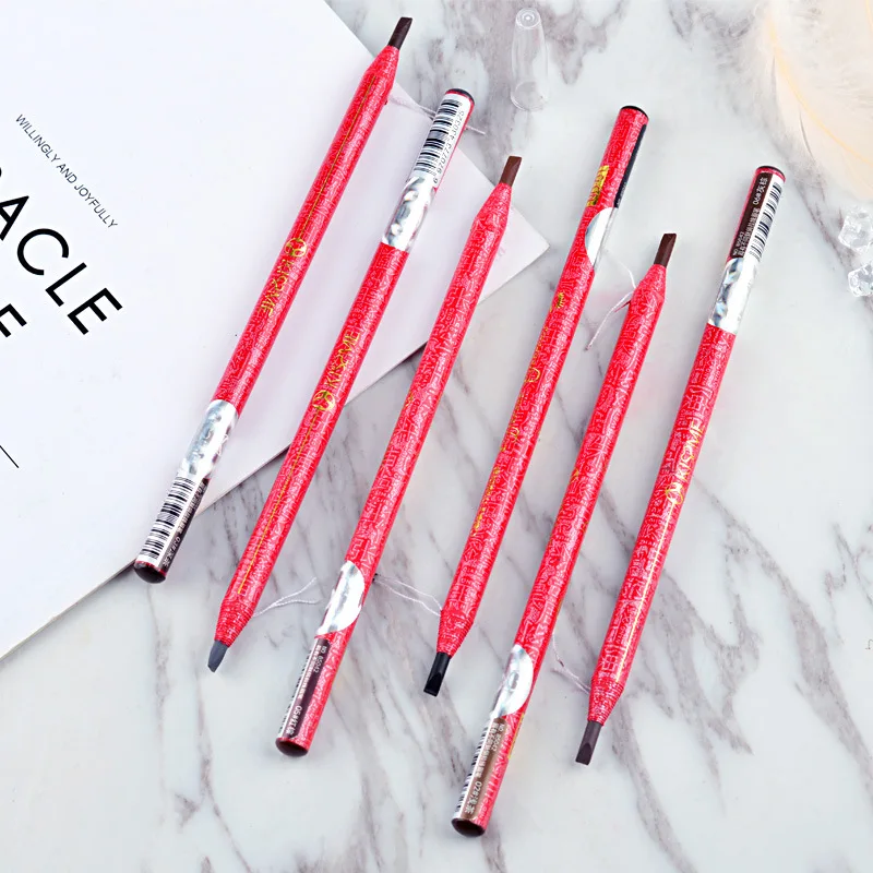 Lápiz de cejas para tatuaje, maquillaje de estilo chino, resistente al agua, potenciadores de tinte, cosméticos profesionales de larga duración