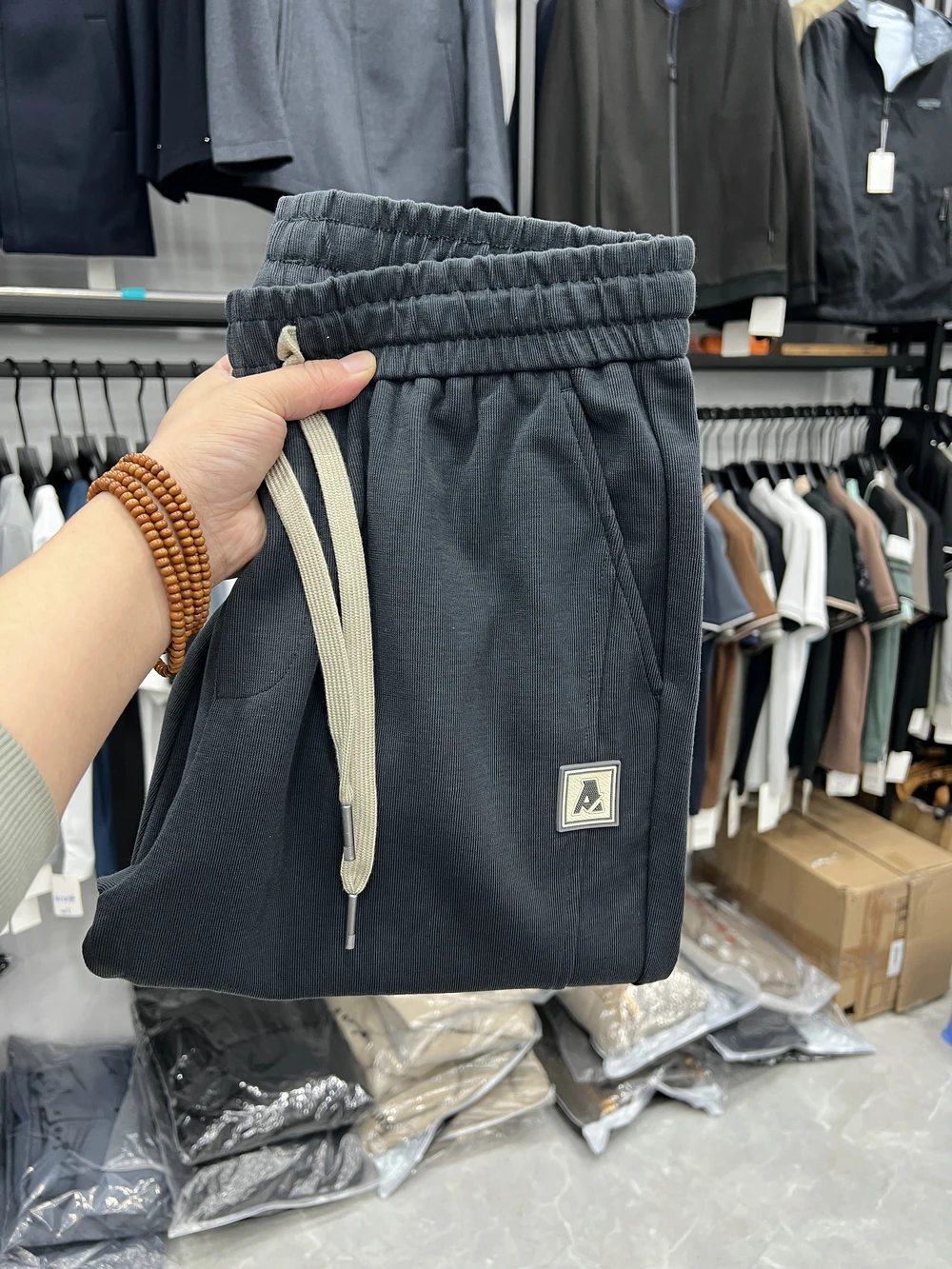 

Мужские повседневные хлопковые спортивные брюки на шнурке, укороченные (9/10), весенняя новинка, мягкие, приятные к телу, для ежедневной носки, комфортные, дышащие