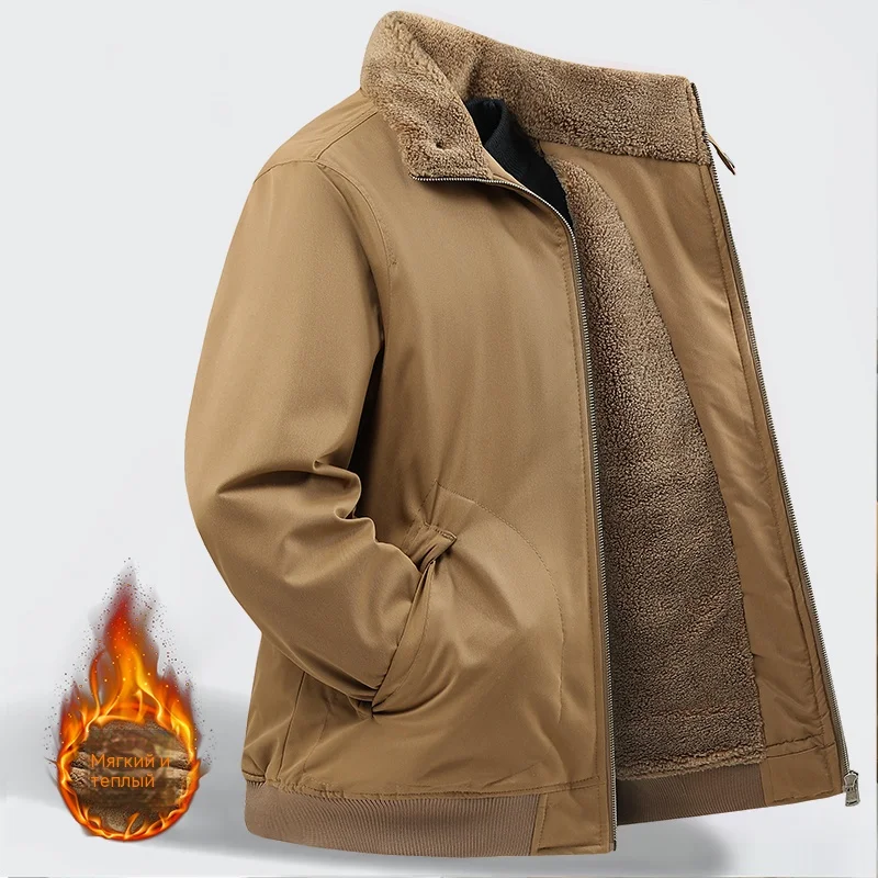 Winter Men Warm Jackes Coat Mens Windproof Fleece Thicken Jacket Parkas Man Outdoor Casual Hooded Coat Jackets Male LZLLTT