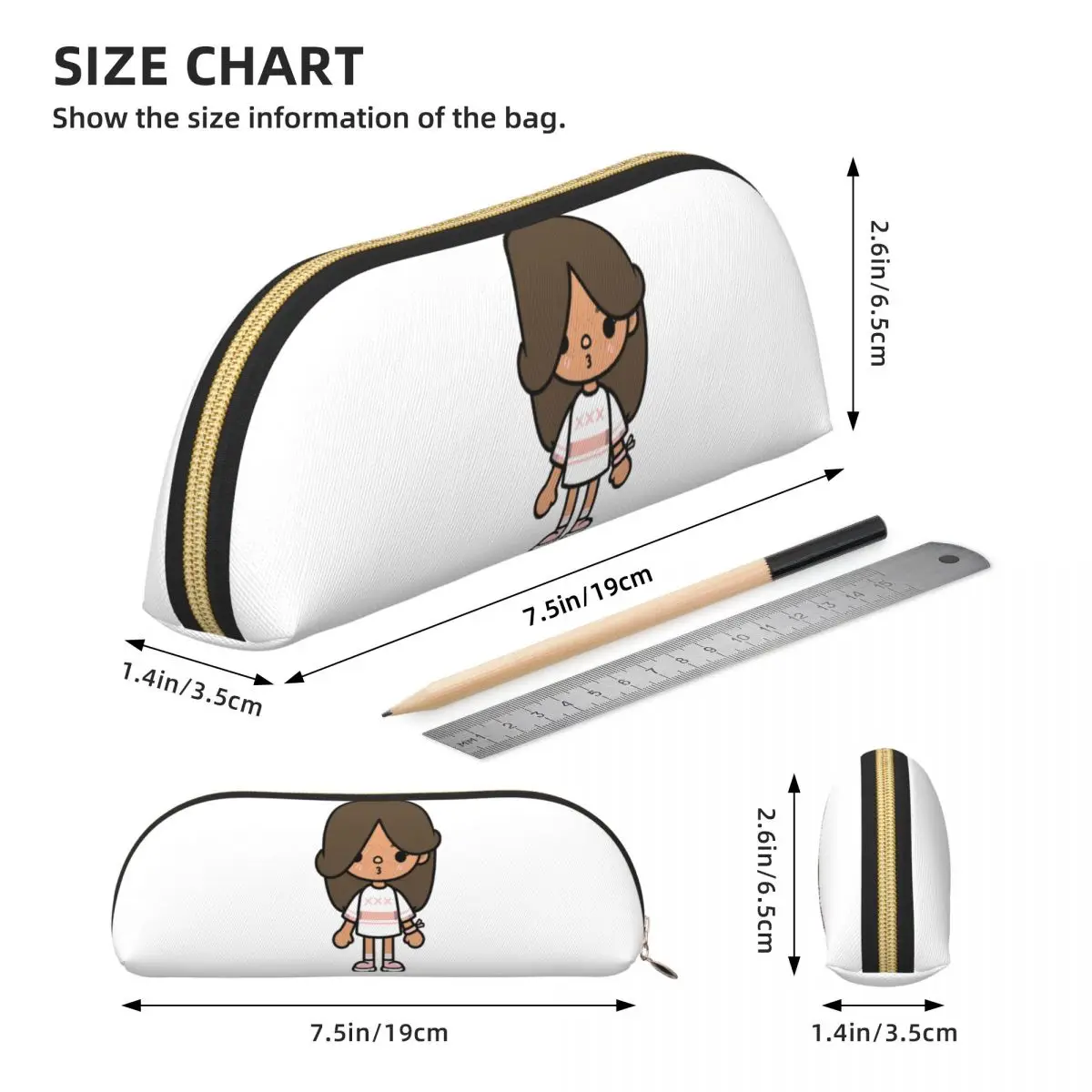 Toca Life Box - Toca Boca かわいい鉛筆ケース 鉛筆ポーチ 収納文具用品 ペンボックス 鉛筆バッグ 学生ギフト用