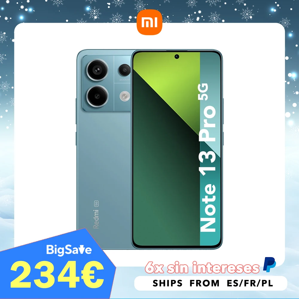 Xiaomi-Téléphone portable Redmi Note 13 Pro, 5G, 8 Go, 256 Go, 12 Go, 512 NDavid, Chargeur UE,