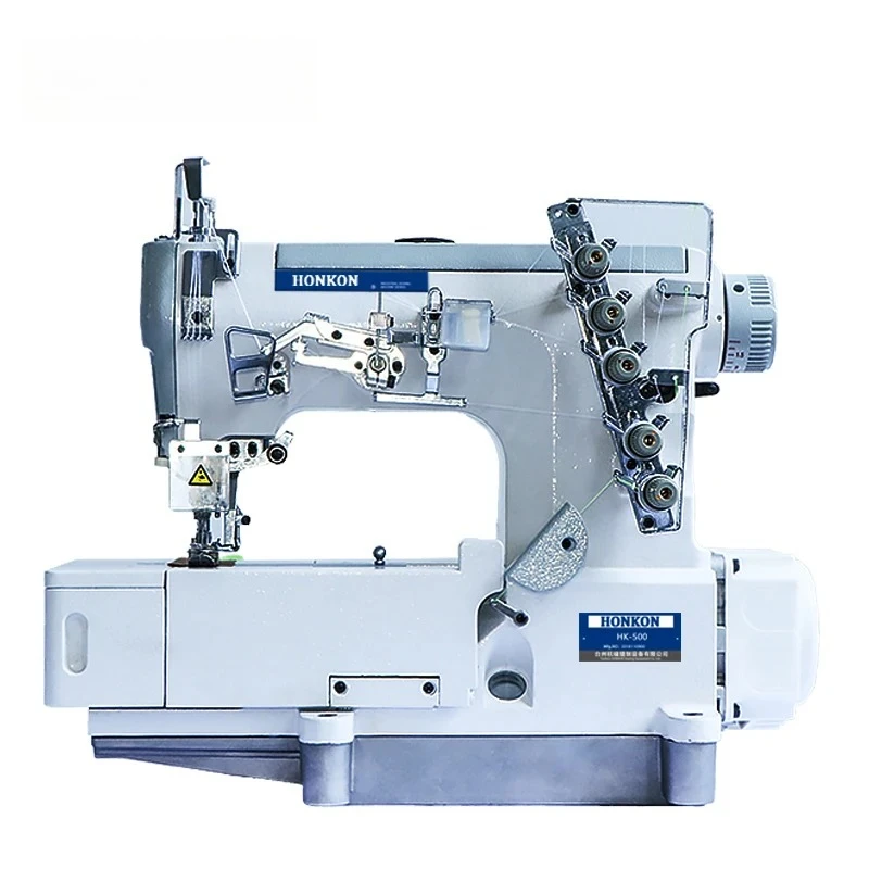 HK-500 Series Direct Drive Interlock Cover Stitch Sewing Thickness Flat-Bed Hot Seller