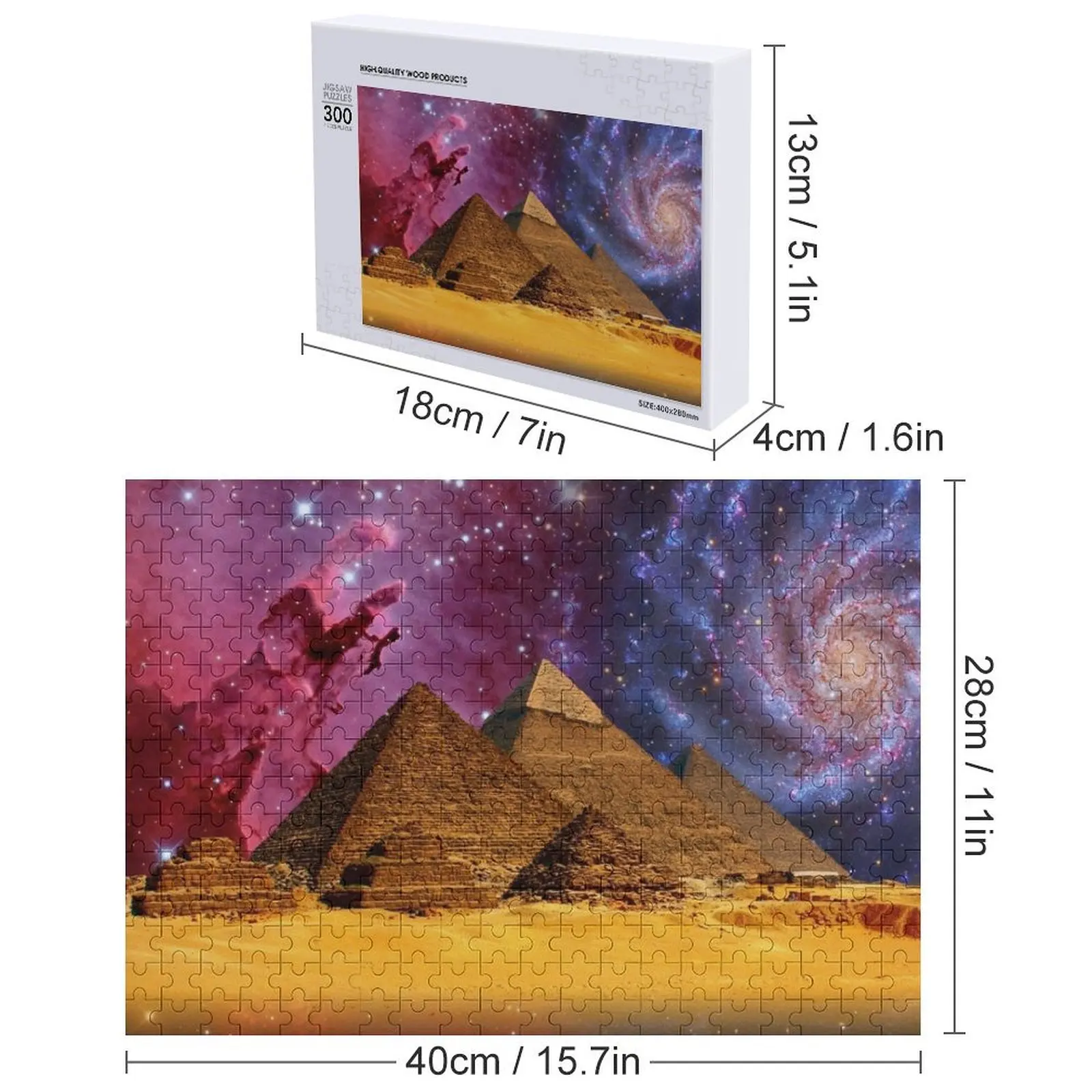 신비한 피라미드 직소 퍼즐 아기 장난감 사진 퍼즐