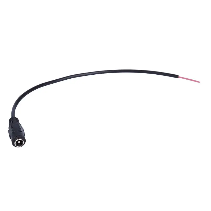 Superior-100Pcs 12V DC Power Plug Female Jack Plug Connector Cable 5.5X2.1Mm With Cord Cable 15CM For CCTV LED Strip Light