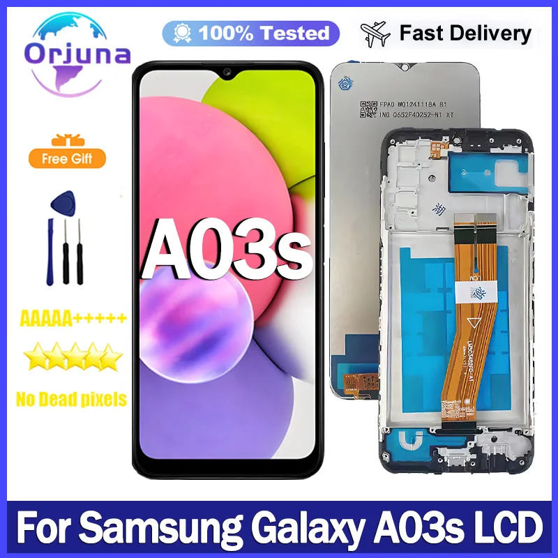 Pantalla de 6,5 pulgadas para Samsung Galaxy A03s pantalla LCD MONTAJE DE digitalizador con pantalla táctil para Samsung A03s A037F A037M piezas de repuesto