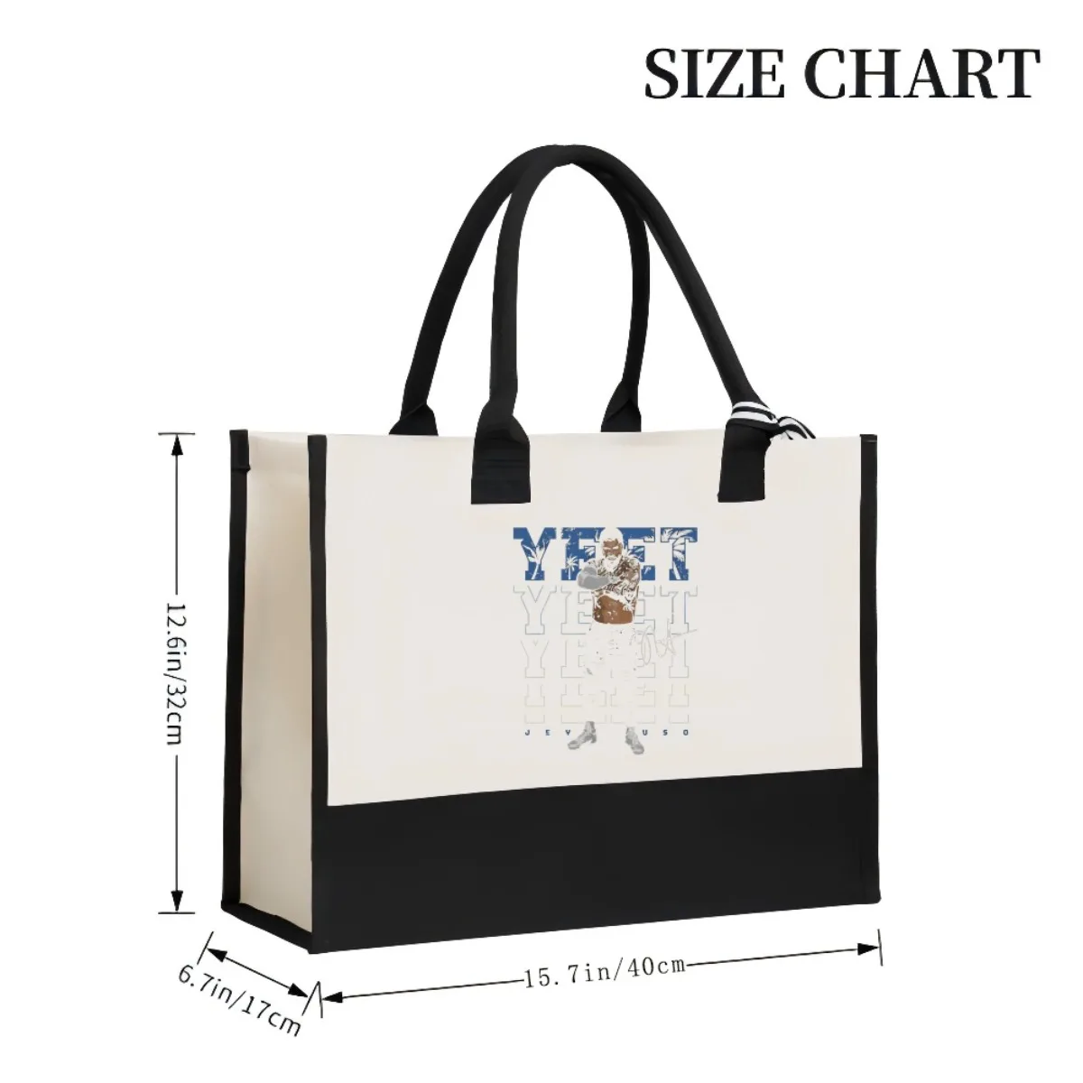 500 مستوى Jey Uso Yeet 2026 وصول جديد موضة ممارسة واسعة قابلة لإعادة الاستخدام حمل حقيبة نمط طباعة 2 لهجة الثقيلة Du #3