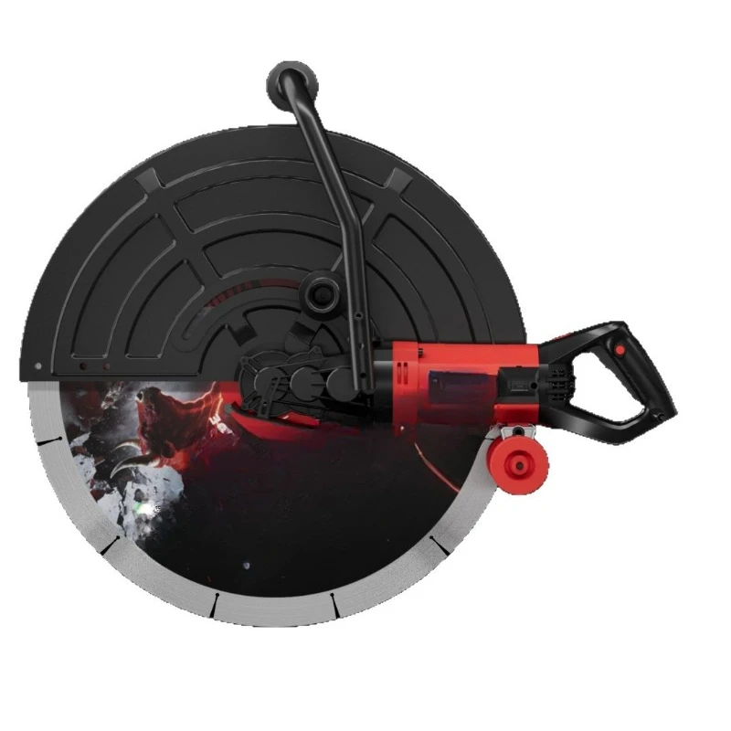 High-power concrete stone cutting machine: Wall and floor edge cutting