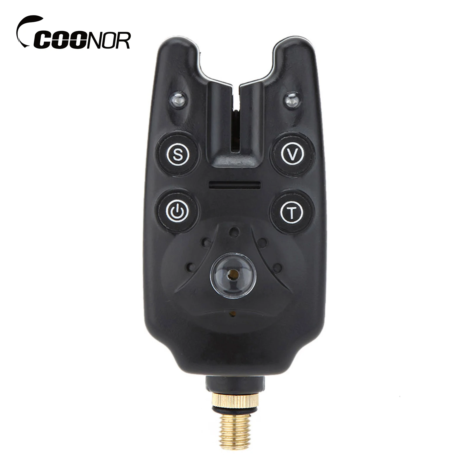 Coonor Fishing Accessory 2024 2LED Waterproof Adjustable Tone Volume Sensitivity Sound Alert Fishing Bite Alarm for Fishing Rod