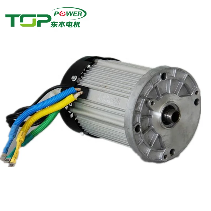 Brushless High Torque DC Motor 60V 3000W Sine Wave DC Motor For Electric Vehicle