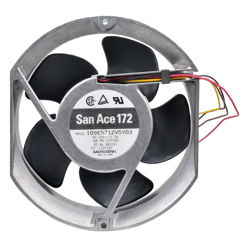 109E5712V5Y03 17P7389 17cm 170mm 170x150x51mm DC12V 2.3A 4 lines Aluminum High Temperature Cooling Fan for Servers