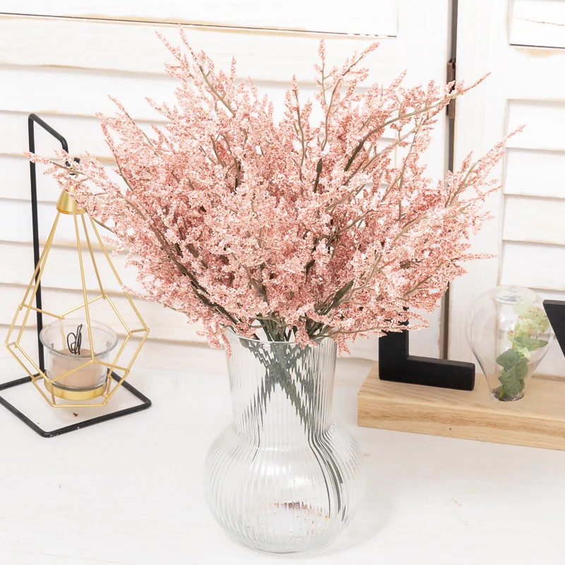 35cm Artificial Flower Rime Grass Bouquet Christmas DIY Simulation Flower Arrangement Home Decoration Indoor Coffee Silk Wedding