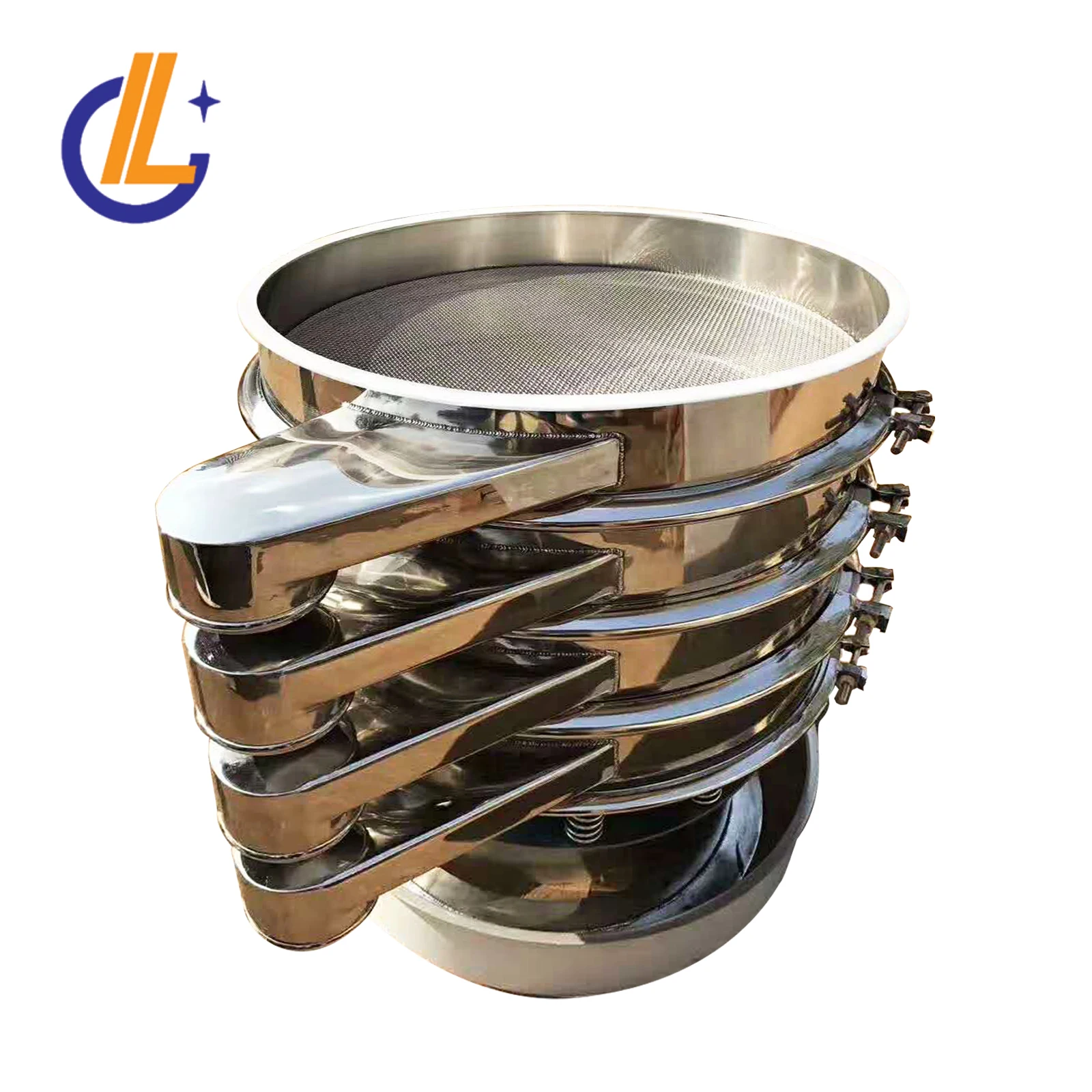 

Vibrating Screen Food Particle Screening Machine Sus304 Mobile Vibrating Screen Juice Filter Sieve