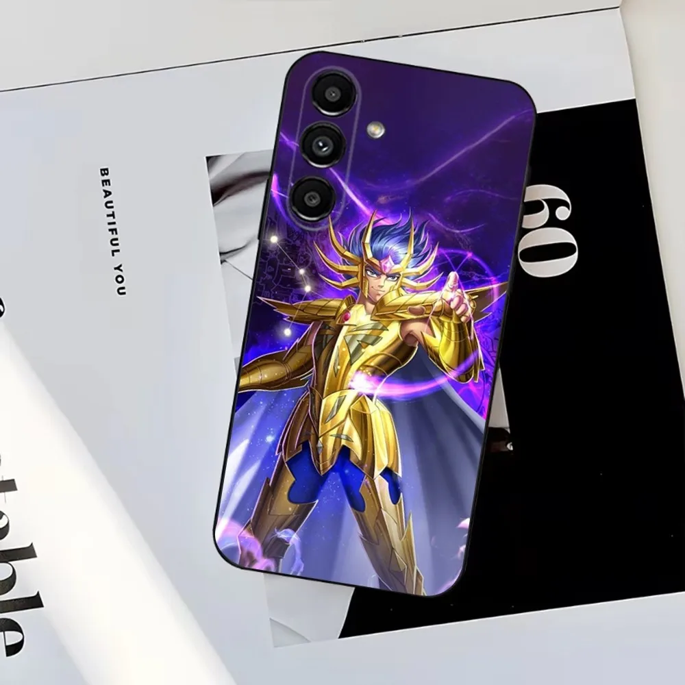 saint seiya k-knights Phone Case For Samsung S25,S24,S23,S22,S21,S20,S10,Ultra,Plus,Lite,FE,Soft Silicone Black Cover