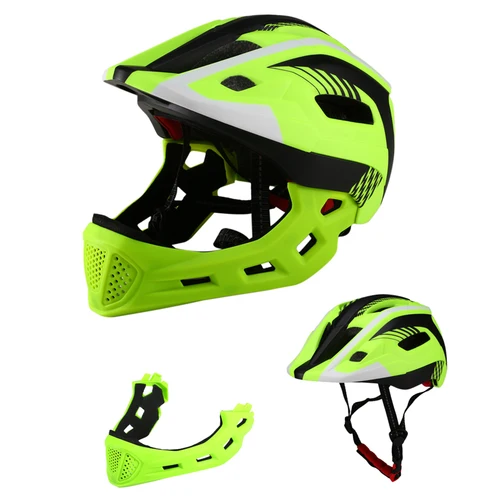 Imagen 2 del producto Lixada-casco de bicicleta de cara completa desmontable para niños, transpirable, ultraligero, para ciclismo, deportes, bicicleta, monopatín, patinaje sobre ruedas