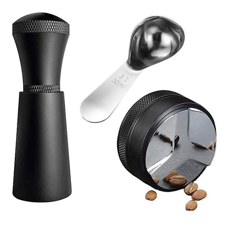 

Coffee Powder Tamper 53Mm 304 Stainless Steel 3 Angled Slopes And Flat Base Double Head Coffee Accessories