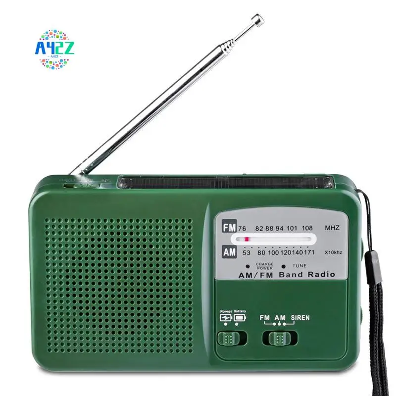 a42z-fm-amラジオ-ソーラー手回し式-自己発電ラジオ-多機能ポータブル緊急ラジオ-懐中電灯付き