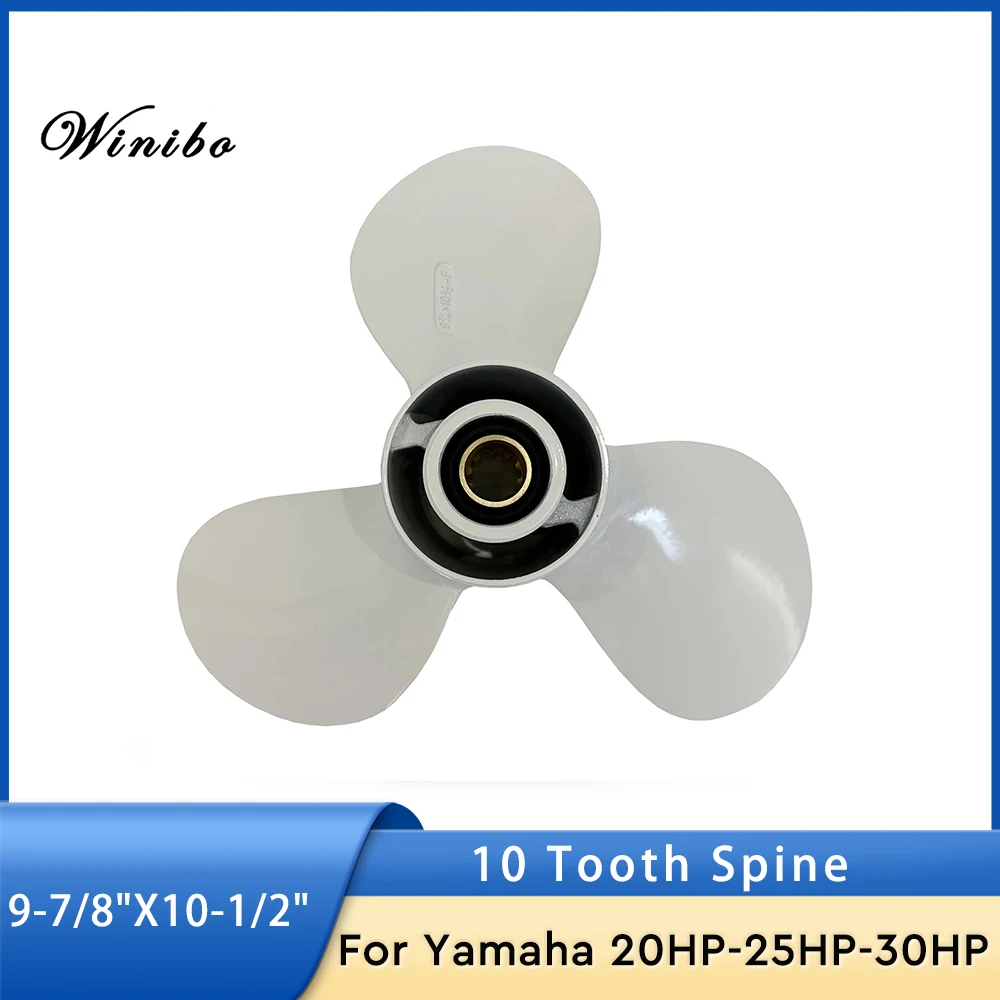 

Boat Outboard Propeller 9-7/8“x10-1/2” F for Yamaha Motor 20-30HP 10 Tooth Spline OEM No.664-45945-00-EL