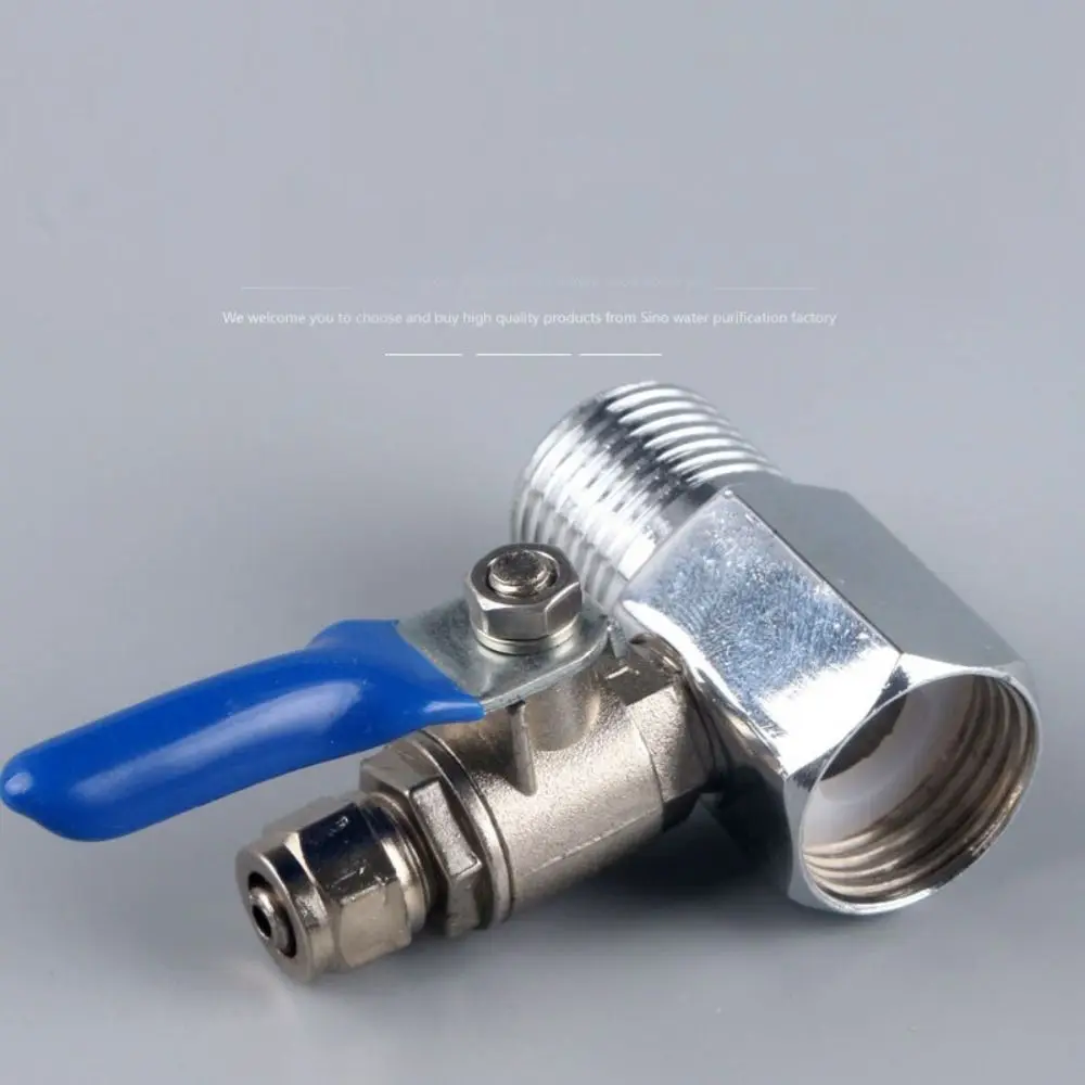 Durable Alloy Water Purifier Ball Valve 1/4'' 1/2'' Handle Switch Faucet Control Switch Tee Inlet Quick Connector Tap