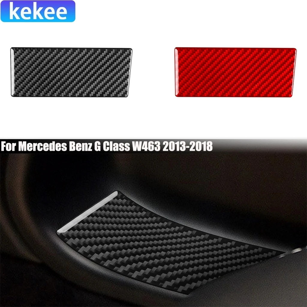 

Carbon Fiber Center Console Handbrake Panel Car Accessories Cover Sticker Interior Trim For Mercedes Benz G Class W463 2013-2018