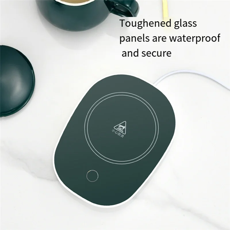 A74G-Coffee Thermostat Desktop Coffee Cup Thermostat Suitable For Coffee Lovers Candle Milk Tea Gift EU Plug