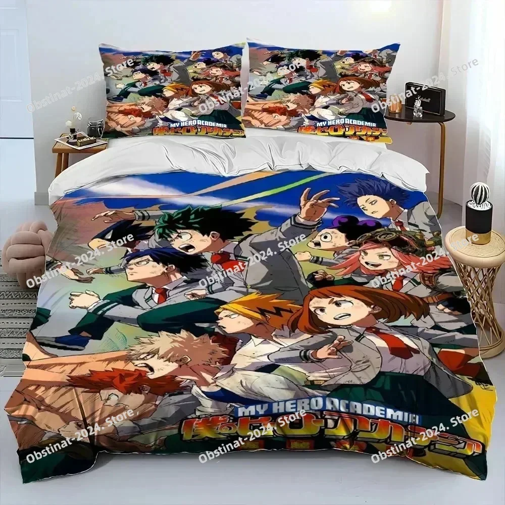 3D Anime My Hero Academia Izuku Deku Bedding Set Printed single Comforter Quilt Duvet Cover Pillow Case 3 Pieces Kids Adult Size