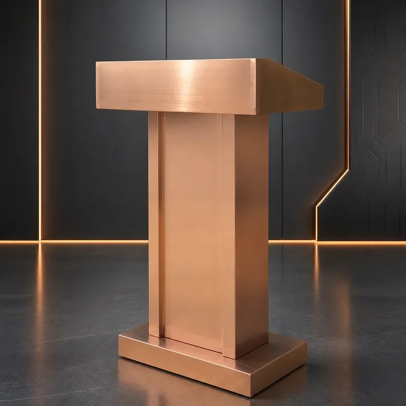 for Stainless Steel Lecture Desk Reception Welcome Presiding Outdoor Information Training Podium Counter Table Stand