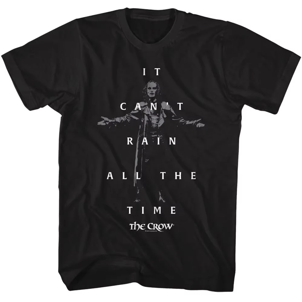 Camiseta de Manga Corta con Estampado Gótico de Terror de Eric Draven para Hombre, Camiseta de Algodón Puro para Parejas, Estilo Urbano, Modelo "The Raven"