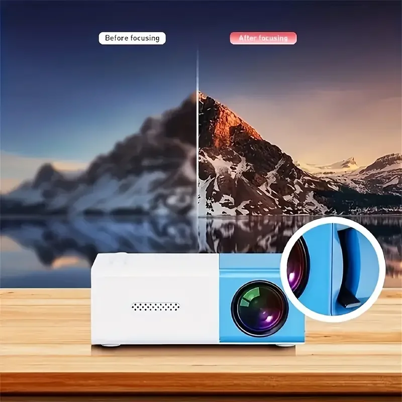 TAIDU YG300 Mini LED Projector 800 Lumen HDMI USB Audio Home Media Player Beamer 800x480p Christmas Gift HD Smart Projector