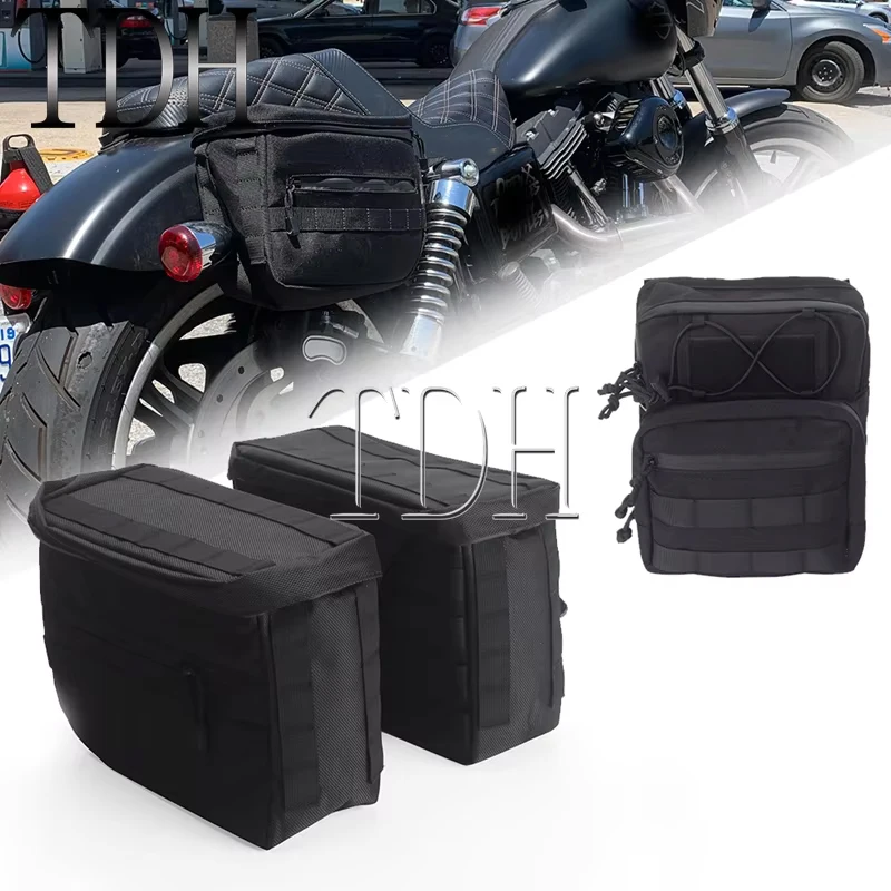 

Для Harley Softail Dyna Sportster Touring Club Style Essential Saddlebag Thug Style Escape Side Bag Pannier Handle T-bar Bags