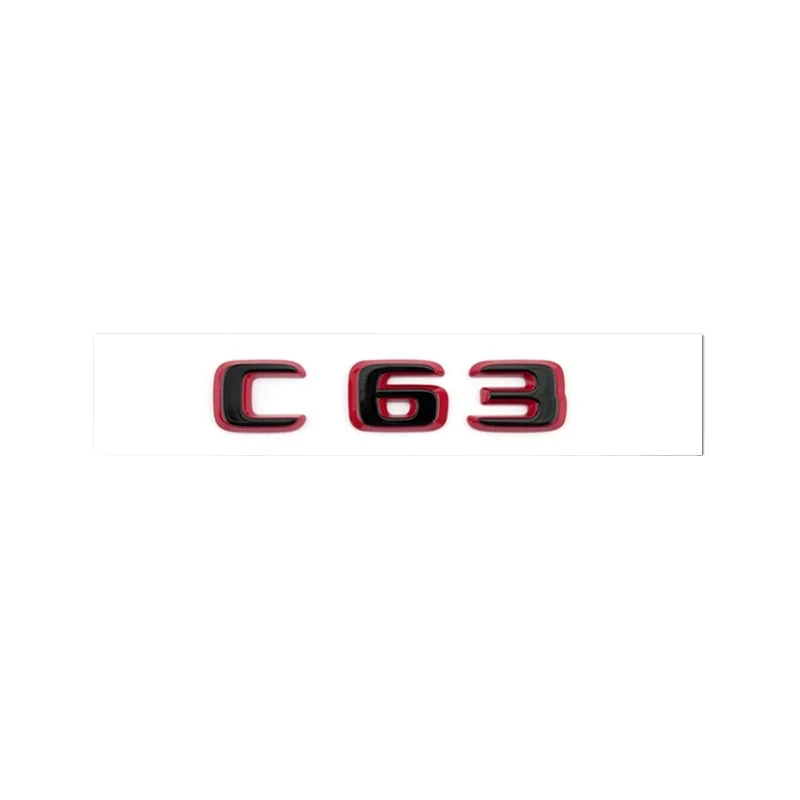 Car 3New Style  ABS Trunk Letters Logo Badge Emblem Decals Sticker For Mercedes Benz C  S Class C63 S63 E53 W204 W205