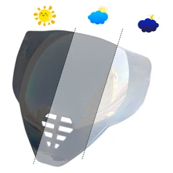 Meekleurend Helmvizier Voor Icon Airflite Ic-06 Motorhelmlens Anti-uv Hromische Thee Zwart Vizier