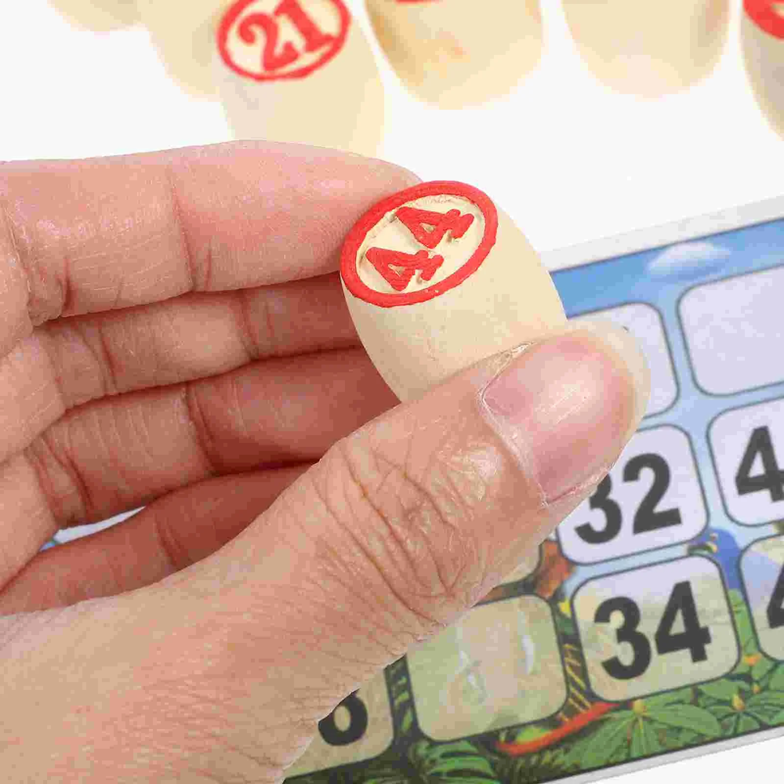 Loto Game papan pesta Game Vintage permainan Bingo keluarga papan strategi permainan kayu lucu Rusia mainan permainan perlengkapan pesta ulang tahun