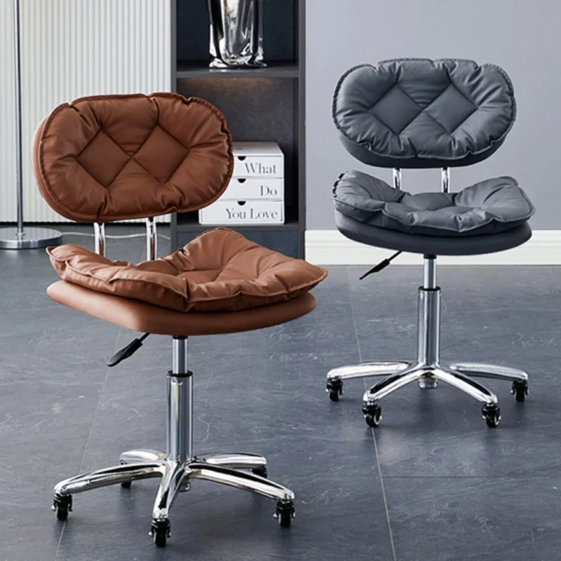 Swivel Wheel Barber Chairs Hairdressing Professional Tattoo Pedicure Barber Chairs Spa Pedicure Cadeira Salon Furniture