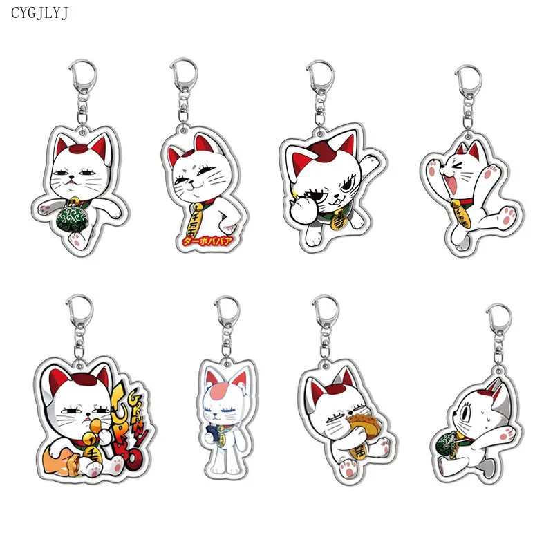 New Anime Dandadan Momocute Momo Cartoon Acrylic Keychain Bag Charms Key Chain Accessories For Women Men Jewelry Christmas Gifts